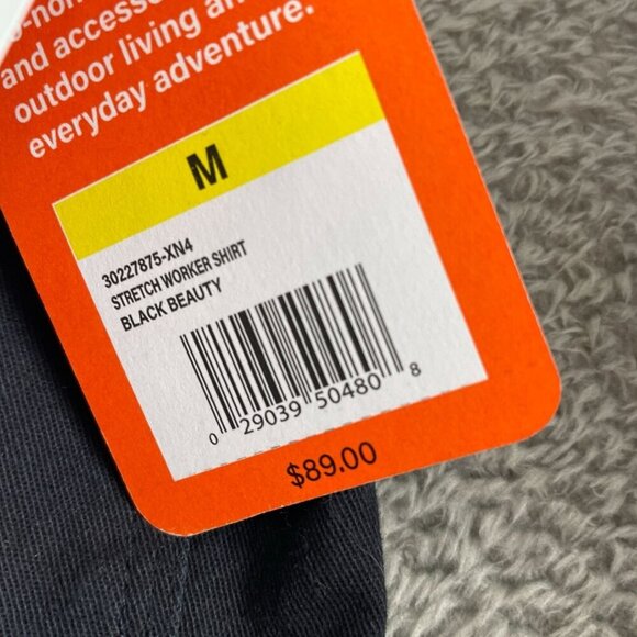 Bass Outdoor Black Stretch Worker Shacket M Long Sleeve Button Up NWT 5633 - Picture 7 of 11